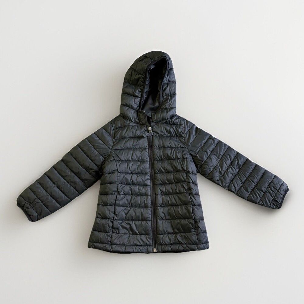 Amazon Essentials Black Puffer Jacket Girls Youth Kids Size Small 6 7